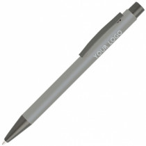 Długopis metalowy aluminiowy soft touch - szary